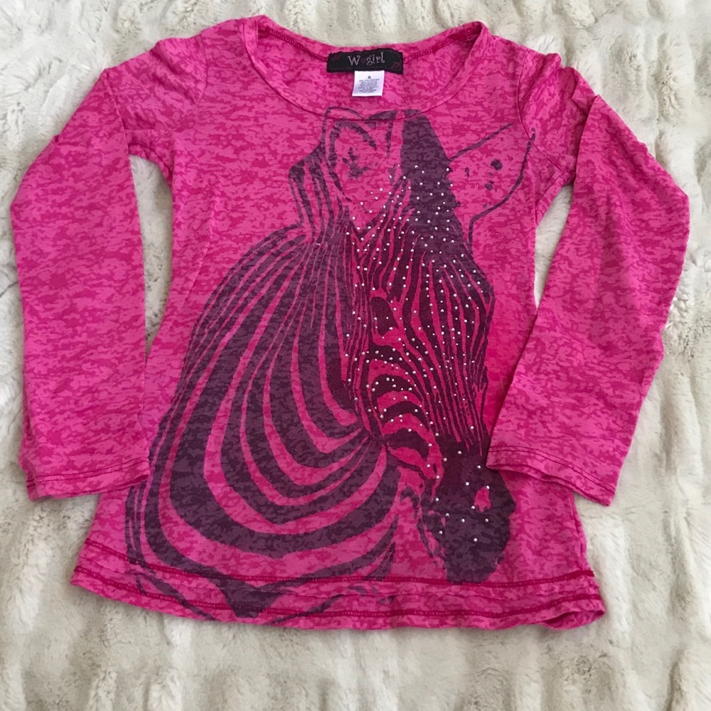 Nordstrom’s W girl’s zebra shirt